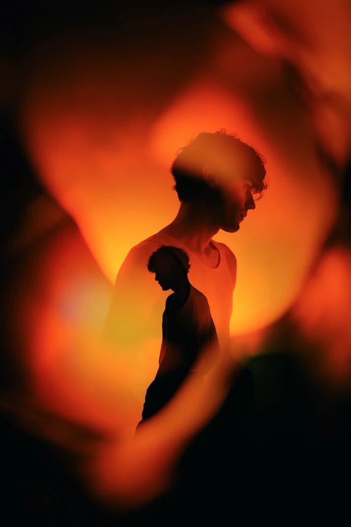 Two Figures, Backlit